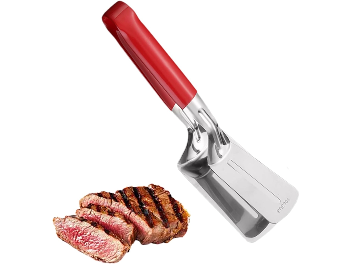 Espátula Para Grelhar – Pinça Churrasco Em Aço Inoxidável, Pinça Resistente Para Churrasco, Espátula Antiaderente