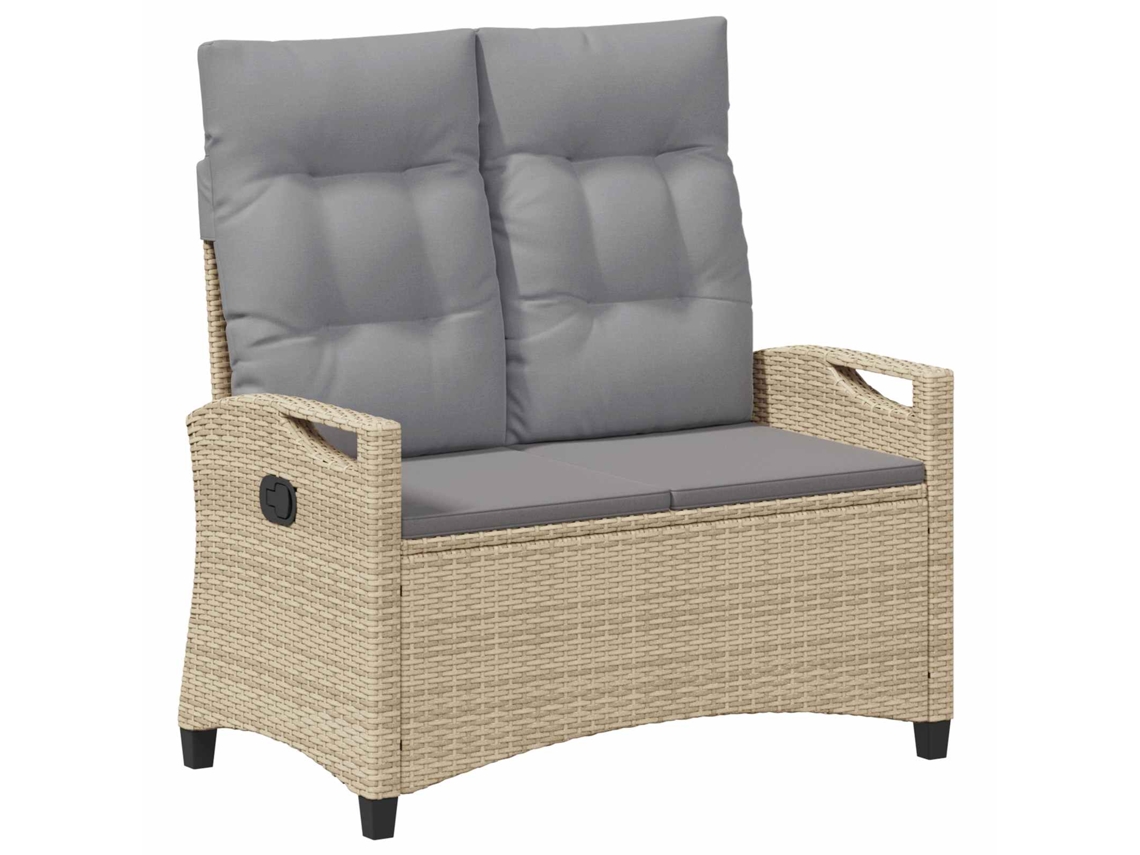 Maison Exclusive - Banco De Jardim Bege E Cinza Claro 105 X 60 X 112 Cm