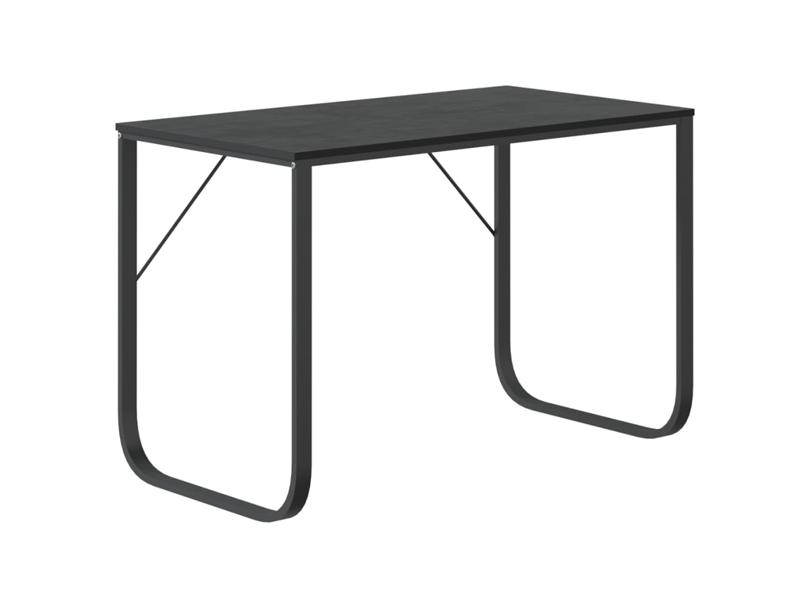 Computer Desk, Computer Desks Vidaxl Preto Madeira Processada (n/a)