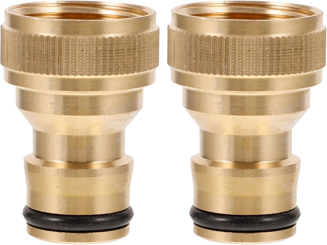 Conector Rápido De 2 Peças Para Mangueira Jardim 1/2", Cobre