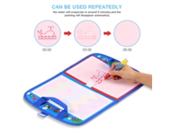 Walshlxq mat de Dibujo Con Agua para Niños Niñas Lienzo Mochila Juguete Suministros de Arte