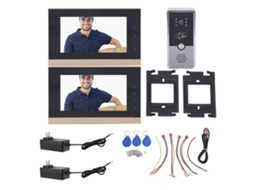 Sistema Interfone Inteligente Com Tela 7" Hd Preto Prata