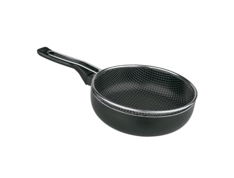 Frigideira De Indução Antiaderente Com Cesto Para Fritar Fabricada Em Alumínio Inclui Cabo De Silicone Adequado Para Fogões, Gás, Acan