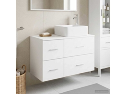 Vidaxl Conjunto De Móveis Para Banheiro 2 Unid. Branco