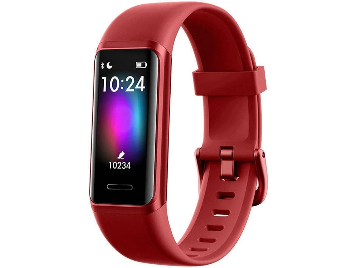 Relógio Fitness, Rastreadores de Atividade com Monitor de Frequência Cardíaca e Monitor de Sono Bestvite (vermelho)