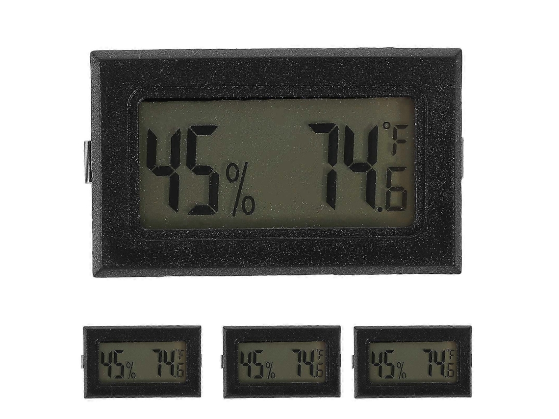 Conjunto De 4 Termômetros E Higrômetros Pequenos Para Medição De Temperatura Interna.