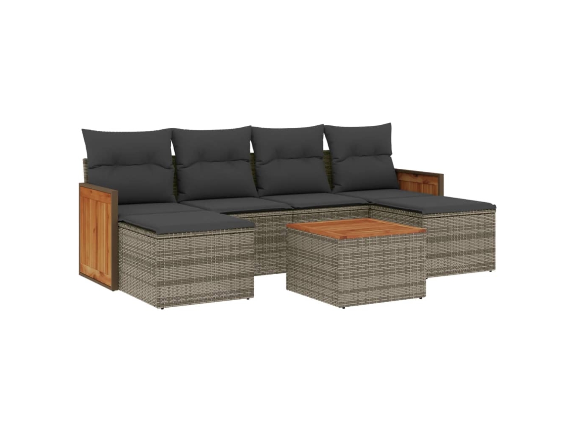 Garden Sofa Set, Garden Sofa Sets Vidaxl Cinzeto Rattan / Vime (n/a)