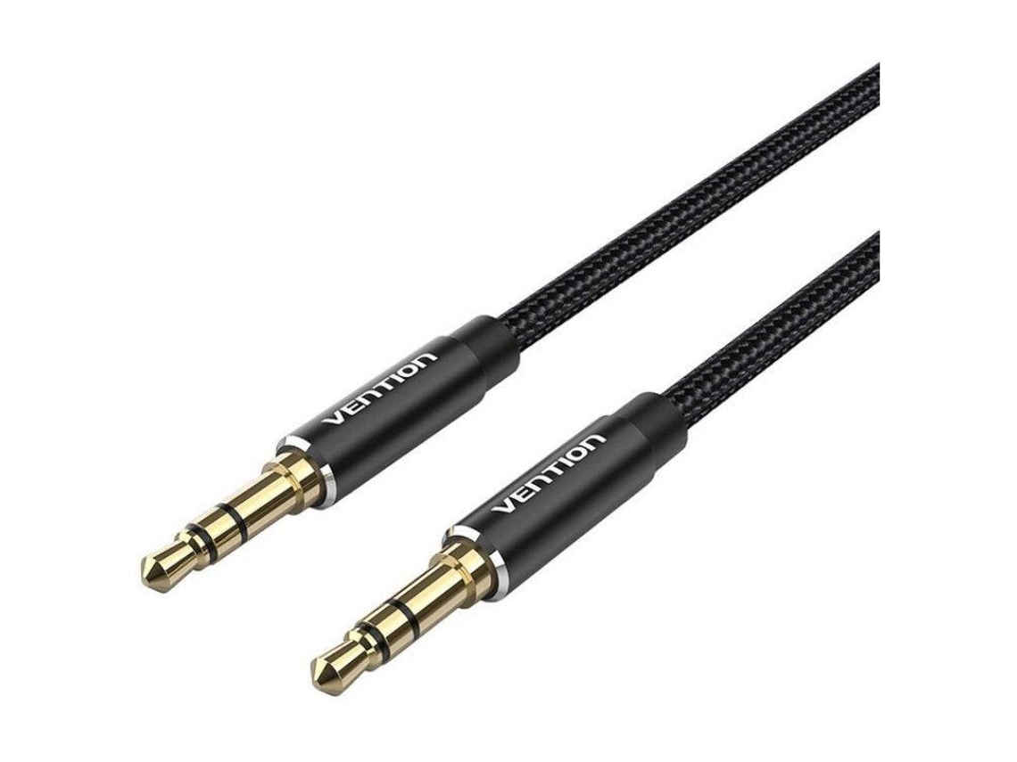 Cabo Estéreo VENTION Bawbd/ Jack 3.5 Macho Jack 3.5 Macho/ 50Cm/ Preto
