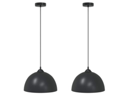 Pendant Lamp, Pendant Lamps Vidaxl Preto Metal (n/a)