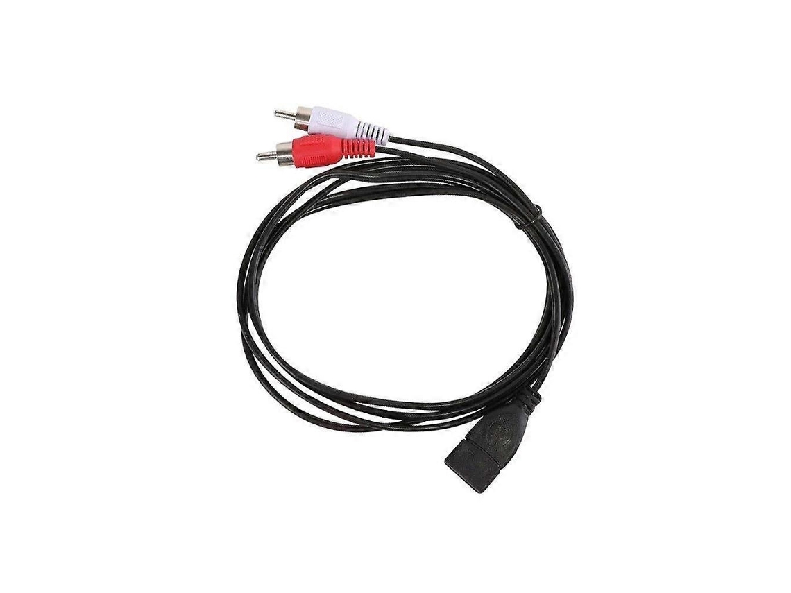 Cabo de Extensão Áudio e Vídeo com Adaptador Conector Usb Fêmea para Rca Macho por AQUAFORGE