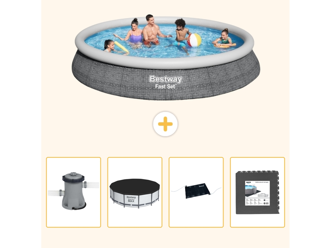 Bestway Piscina Bestway Fast Set Redonda - 457x84 Cm - 5-peças S195