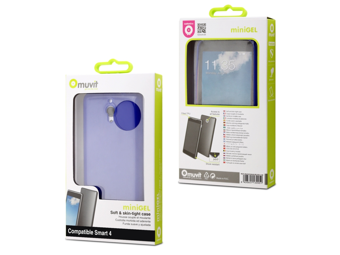 Capa p/ Vodafone Smart4 MUVIT Azul