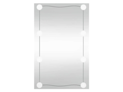 Wall Mirror With Led Light, Wall Mirrors With Led Lights Vidaxl Prateado Vidro (50 X 80 Cm)