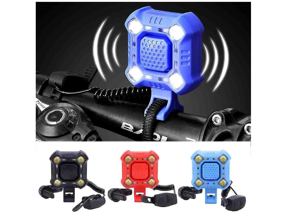 Campainha para Bicicleta, 140 Db, com Led, Vermelho AQUAFORGE