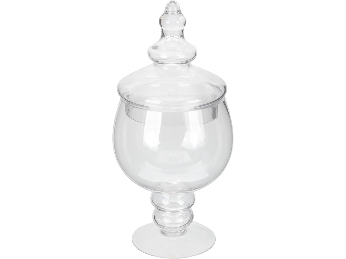 Pote De Vidro Transparente Com Design Elegante, Tampa Hermética E Formato Bonito, Ideal Para Cozinhas E Cafés