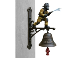 Campainha de Ferro Fundido Alarme Alto Estilo Fazenda com Placa Boas Vindas Rústica para Pendurar CHABERLU