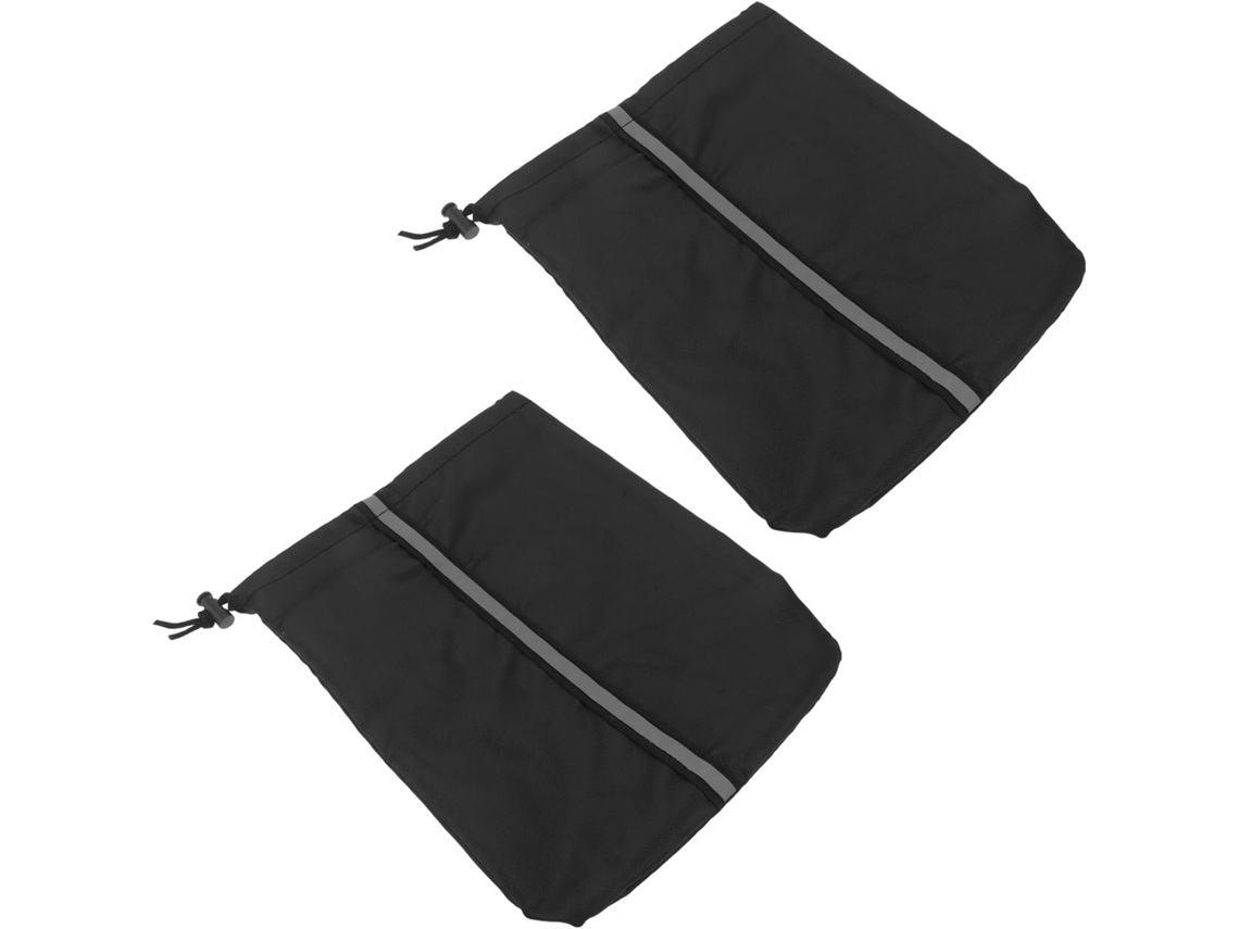Capa Protetora Preta Para Espelho Retrovisor Externo Em Aço Inoxidável 600d Com Faixa Refletora.