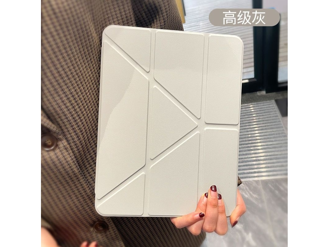 Capa Para Ipad Pro Edição 2024 11 Mcc Y Dobrável Clássica Fina Leve Premium Cinza Para Apple Watch