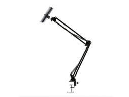 Suporte para Celular e Tablet YURU, com braço longo de metal, pinça, ajuste 180°, para oficina, cozinha