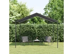 Vidaxl Tenda Com Toldo 3x3 M Aço E Tecido Antracite