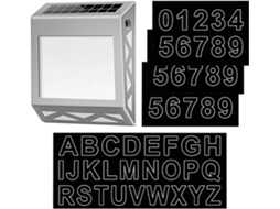 Placa De Números Residenciais Com Energia Solar, Placas De Endereço Externas Em Led Com Estrutura Metálica, Adesivos De