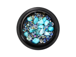 1 Caixa Decoração De Unhas Com Strass Acrílico Diy Ferramenta De Manicure Colorida 04