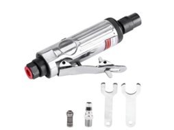 Polidora Angular Neumática de Corte 1/4" Mini Die Grinder com Mandril 3mm 23000 Rpm Prata