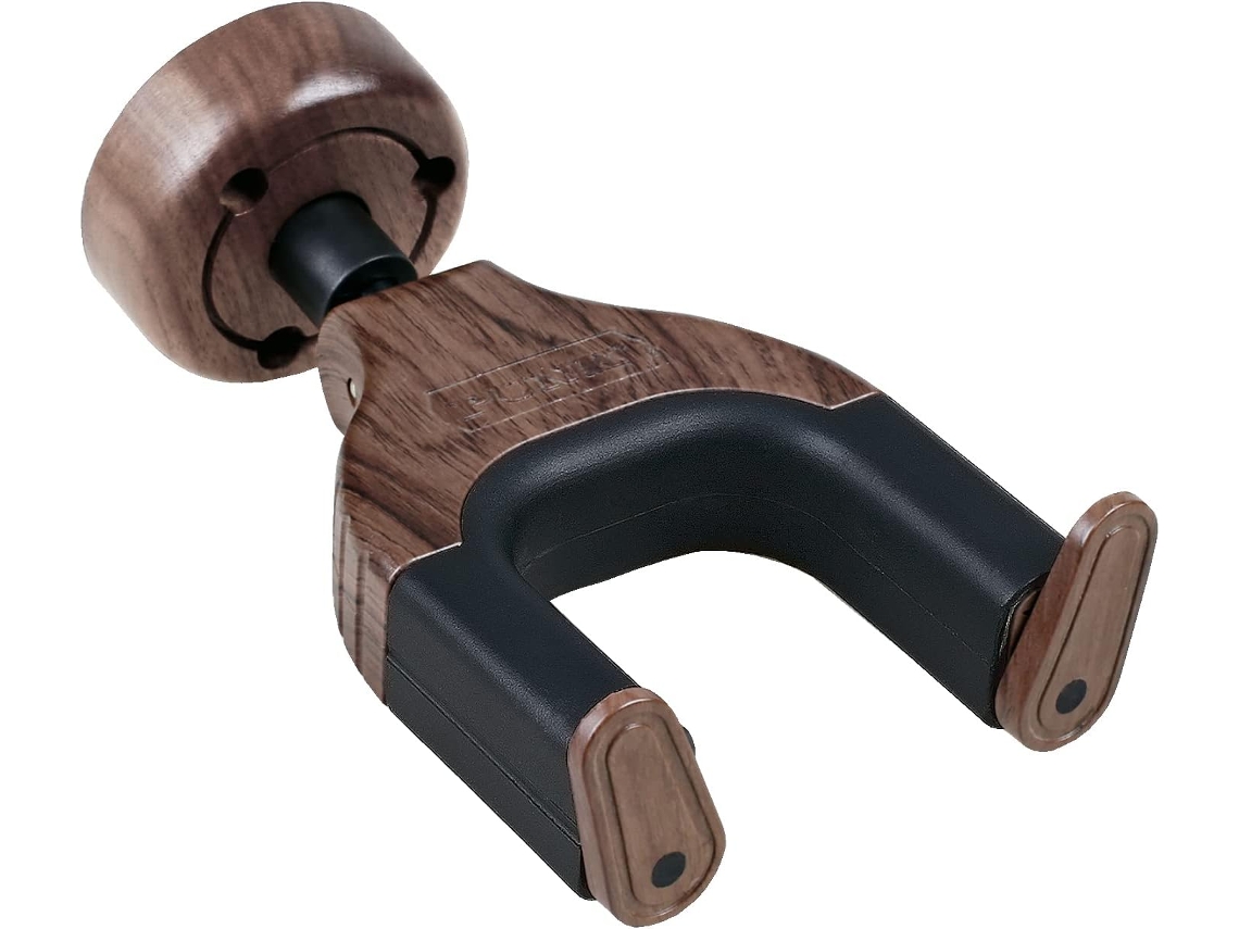 Gancho de Parede para Guitarra com Trava Automática, para Guitarras Acústicas e Elétricas, Baixos e Banjos (1 Unidade, Redondo AQUAFORGE