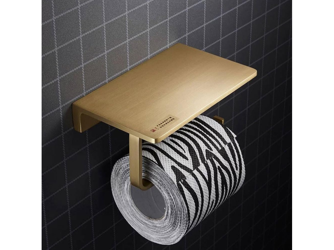 Kit De Suporte Para Toalhas De Papel Em Latão