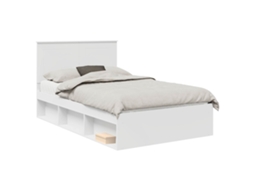 Estrutura da Cama com Cabeceira Branco 120 X 200 Cm MAISON EXCLUSIVE