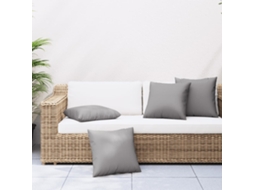 Vidaxl Almofadas De Sofá 4 Pcs 60x60 Cm Tecido Cinza