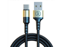 Lurelia Cabo Usb-c, Revestimento Entrançado, 1m, 3a, Qc3.0, Preto, Telemóveis