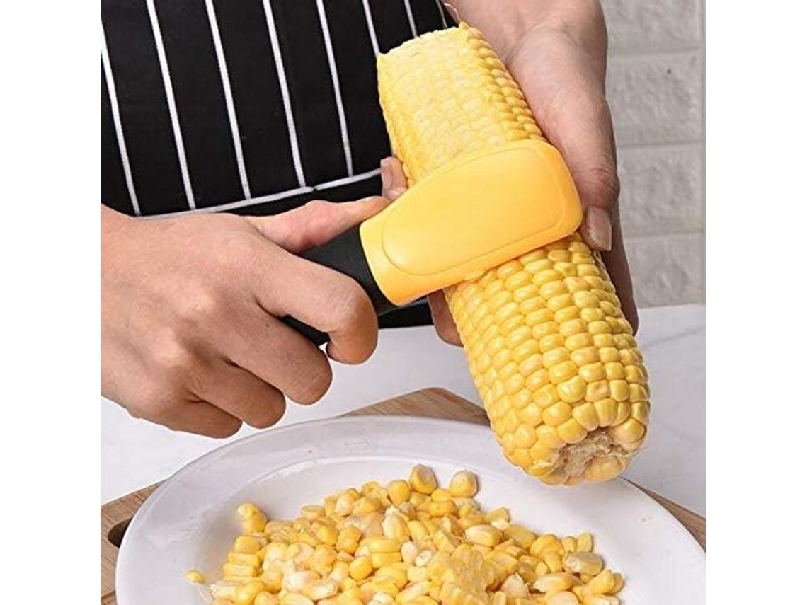Pelador De Maíz, Quitacobos De Cocina Con Hoja Vertical Dentada, Acero Inoxidable, 17x4 Cm