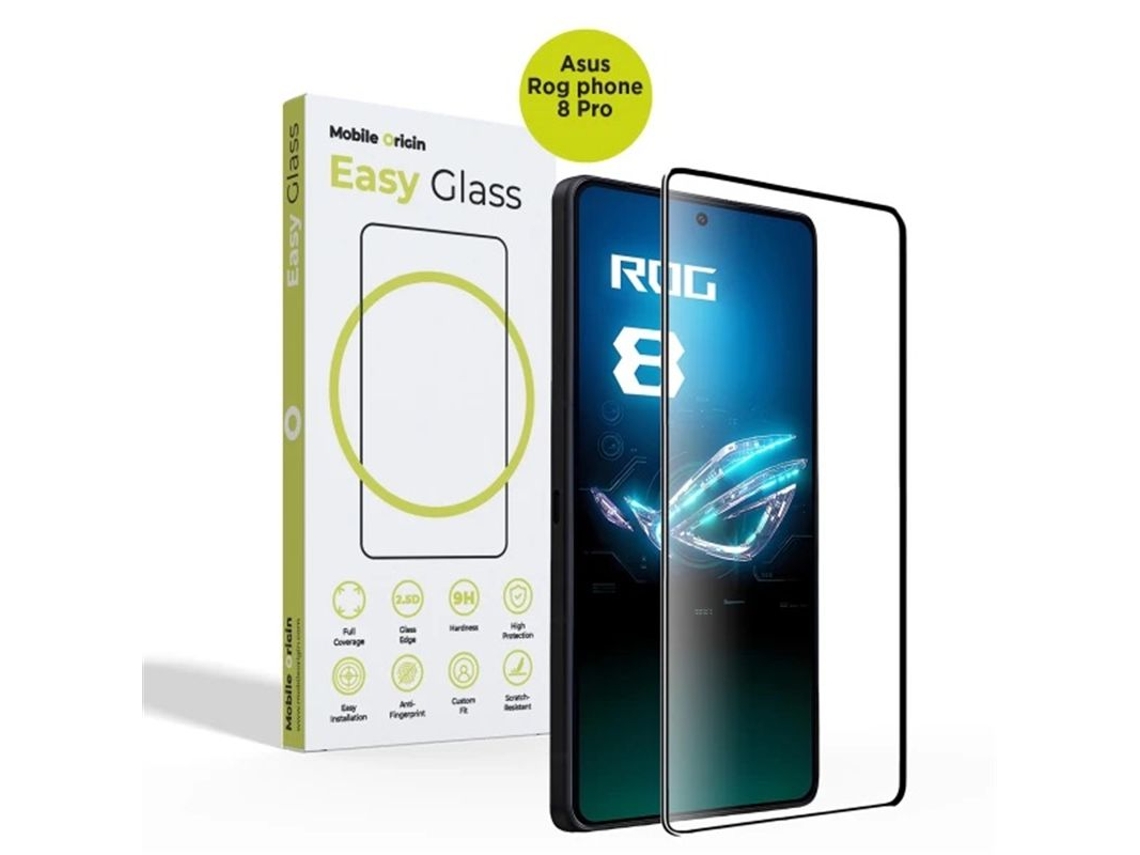 Mobile Origin Easyglass Para Asus Rog Phone 8 Pro - Conjunto Com 2 Películas De Proteção De Vidro