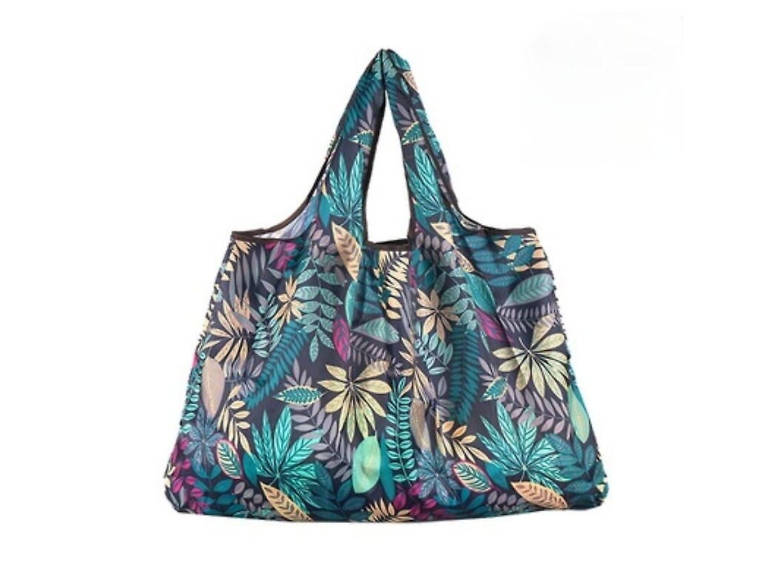 Sacola De Compras Dobrável De Nylon Reciclável, Ecológica E Amiga Da Cultura Local, Ideal Para Mulheres. Com Estampa Floral E Bolso Para Frutas E