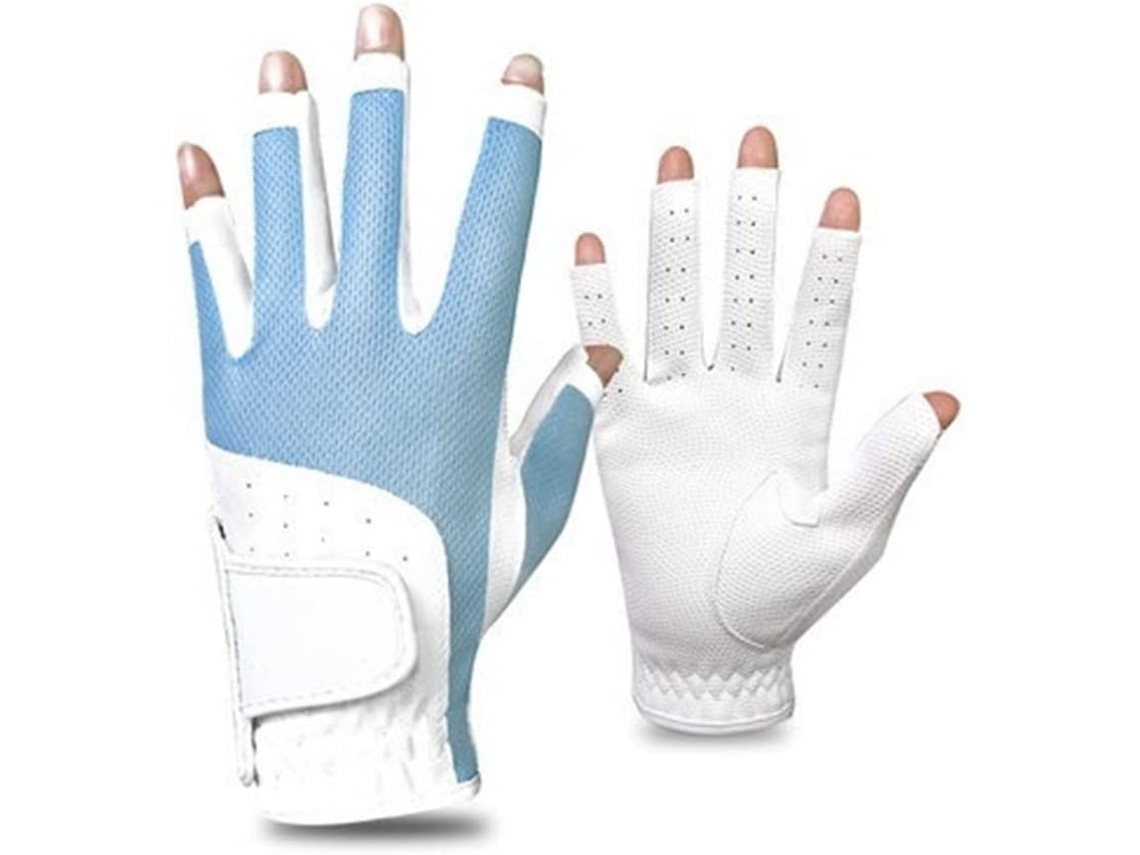 Luvas de Golfe Femininas Sem Dedos, 1 Par, Luvas de Golfe Femininas Elegantes para Caminhadas, Golfe, Canoagem