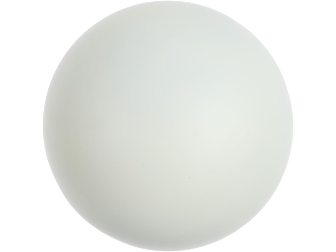 Esfera de Aço Inoxidável Kichouse para Jardim, Uso Externo Esfera Oca para Jardim 18 Cm de Diâmetro, Branco Fosco, CHABERLU