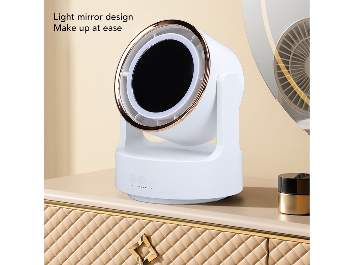 Laxiscreed Ventilador De Mesa Com Oscilação E Luz Central Para Conforto