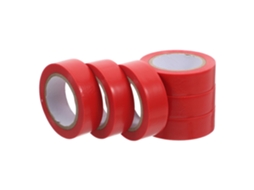Fita Isolante Elétrica Vermelha, 6 Rolos, Pvc Para Fiação