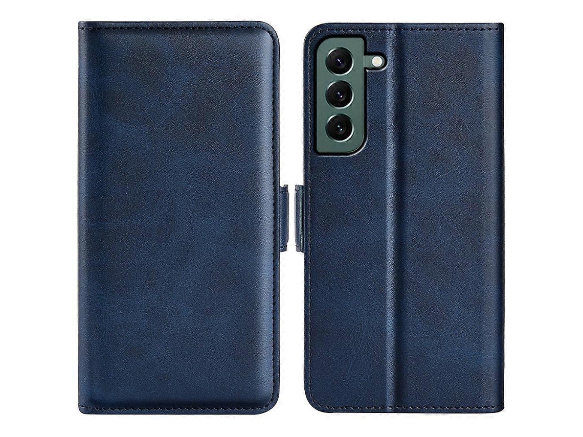 Capa De Couro Com Fecho Magnético Duplo Para Samsung Galaxy S23+ 5g