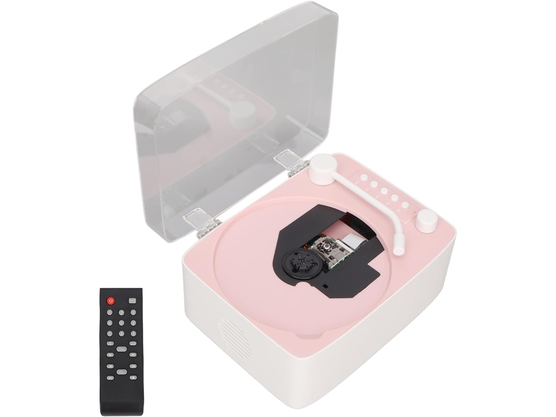 Leitor Cd Portátil Com Bluetooth, De Vintage Com Alto-falante Hifi Integrado, Compátivel Com Usb E Entrada