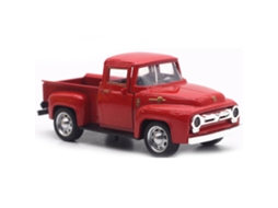 Caminhão Pickup Metal Vermelho 1:32 Decoração Natal Mesa Estante S/MARCA