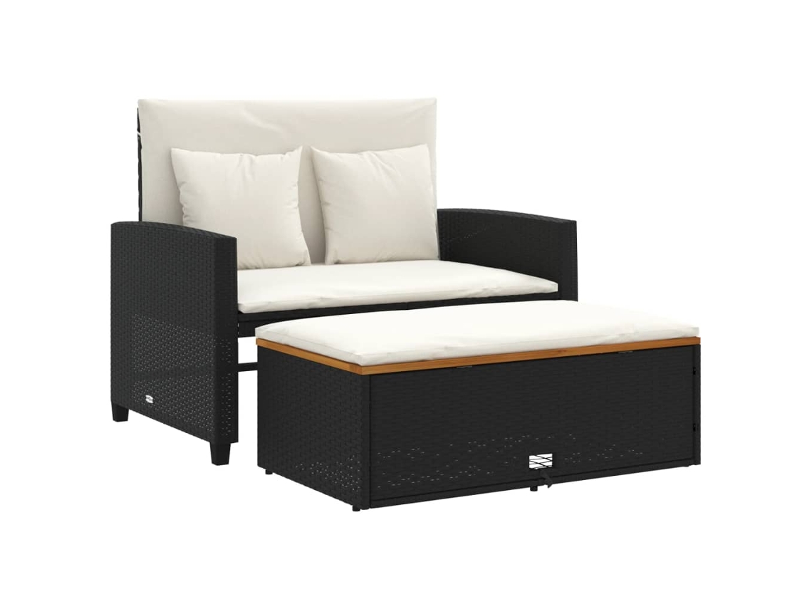 Garden Sofa, Garden Sofas Vidaxl Preto Rattan / Vime (n/a)