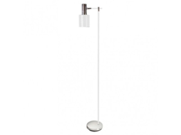 Escrivaninha Pé de Sala Cygni 1Xe27 Branco/Cromo 170X30X23 Cm Ajustável FABRILAMP