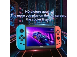 Console De Jogos Portátil X80 Tela Hd De 7,0 Polegadas, Com 20.000 Jogos Nostalgia88