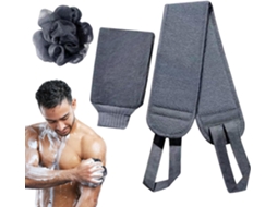 Conjunto De 3 Escovas Banho Para Máquina Lavar Roupa Escova Esfoliante Chuveiro Dupla Face