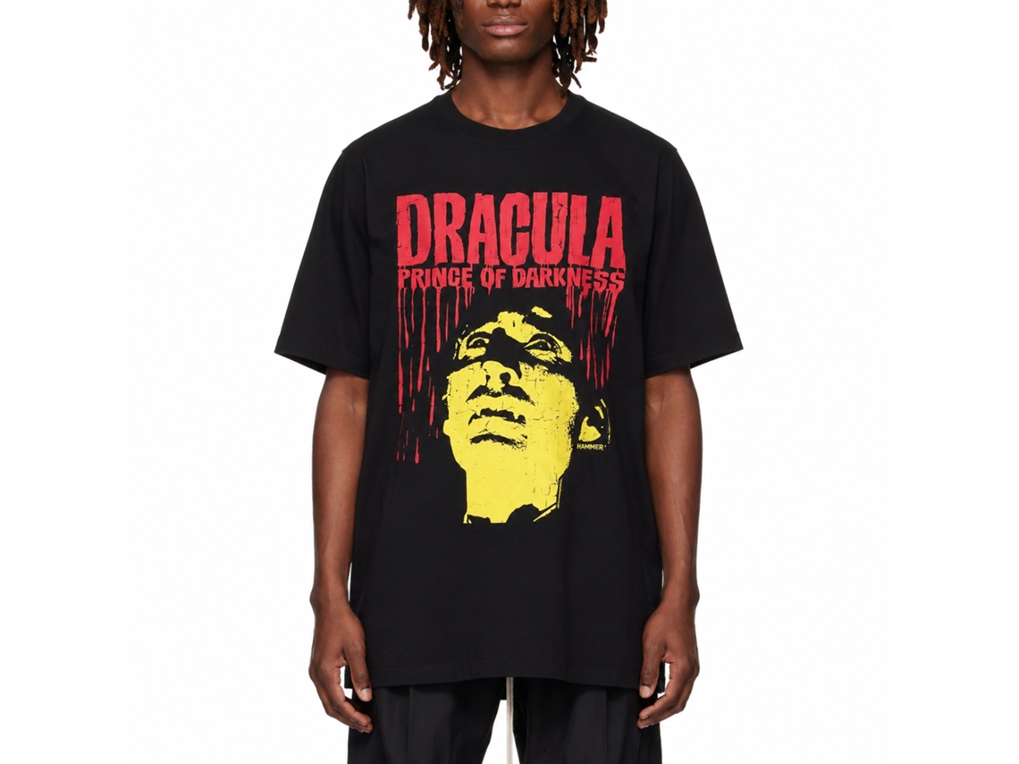Rockinstone Horror Movies Dracula P.o.d. Black Adult T-shirt Size:xxl