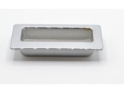 Puxador HARDWAREXCHANGE Retangular em Zamac, 80x36mm Cromado e prateado (conjunto de 5)