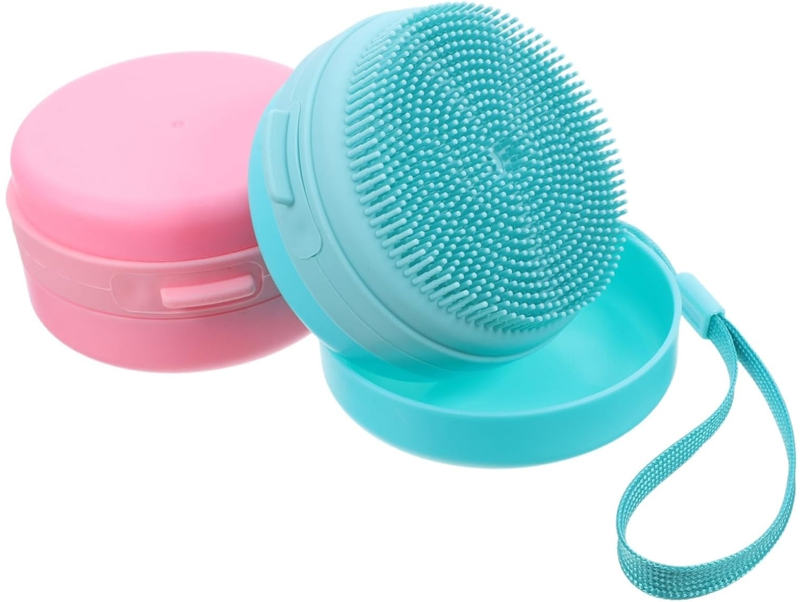 Lurelia Conjunto De 2 Buchas Vegetais De Banho Para Duche, Bucha Vegetal, Com Argola E Massagem Suave