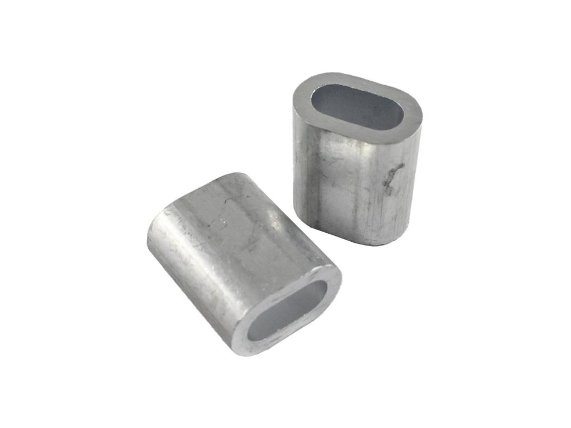 Casquillo aluminio din 3093-4mm b-100